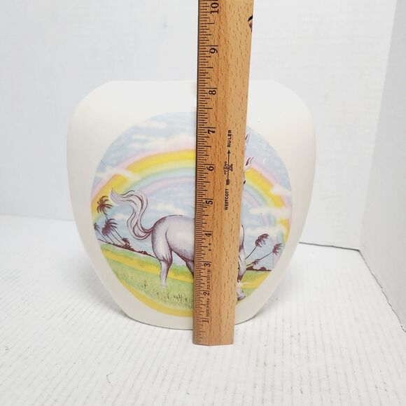 Unicorn Rainbow Fantasy Vintage Vase Retro 1980s/1990s Decorative Prop Unsigned - Picture 3 of 15